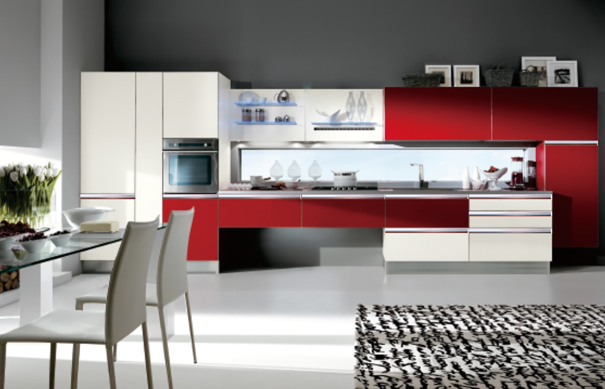 Modern Design Custom Acrylic Kitchen Cabinet ZH-8610 06
